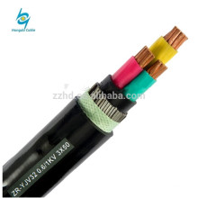 cable de cobre blindado de bajo voltaje de acero de 16 mm 25 mm 35 mm 150 mm 2 núcleos 3 núcleos de 4 núcleos
